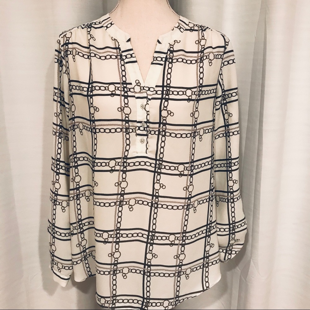 Zac & Rachel chain detail blouse size M